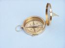 Solid Brass Admiral's Sundial Compass w/ Rosewood Box 4""