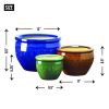 Jewel-Tone Flower Pot Trio