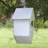 Shabby Chic Metal Birdhouse