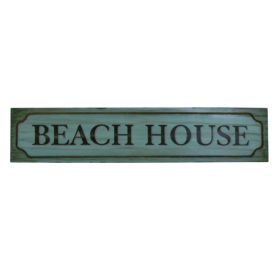 Wooden Beach House Wall Plaque 48""