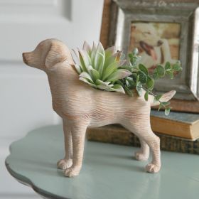 Resin Puppy Planter