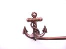 Antique Copper Anchor Bath Towel Holder 28""