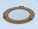 Antique Brass Decorative Ship Porthole Mirror 20""