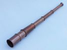 Deluxe Class Admiral's Antique Copper Spyglass Telescope 27"" with Rosewood Box