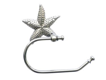 Chrome Starfish Hand Towel Holder 10""