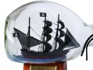 Thomas Tew's Amity Pirate Ship in a Glass Bottle 7""