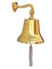 Brass Plated Hanging Ship's Bell 15""