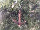 Antique Copper Admiralty Anchor Christmas Ornament 6""