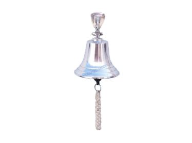 Chrome Hanging Ship's Bell 6""