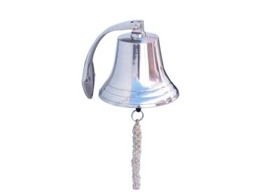 Chrome Hanging Harbor Bell 10""