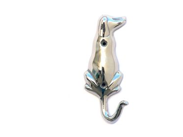 Chrome Decorative Dog Hook 6""