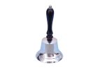 Chrome Handbell with Black Handle 8&quot;