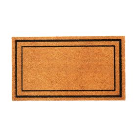 Welcome Doormats Natural Coco Coir Mats with Non Slip PVC Backing Indoor Outdoor Mats for Home & Office Floor Mats for Door Decor Plain Entry Mat with