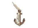 Wooden Rustic Decorative Anchor Christmas Tree Ornament