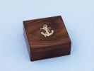 Robert Frost Road Not Taken Compass with Rosewood Box 4""