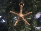 Solid Brass Starfish Christmas Ornament 4""