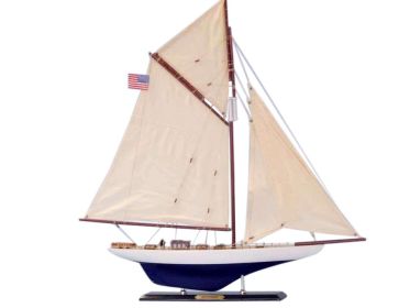 Wooden Defender Limited Model Sailboat 25""