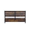 ACME Juvanth Eastern King Bed W/Storage in Rustic Oak & Black Finish 24257EK