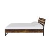 ACME Juvanth Eastern King Bed in Rustic Oak & Black Finish 24247EK