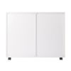 Halifax Wide 2-Door Storage Cabinet; 4-Drawer; White