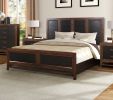 Bridgevine Home Branson King Size Panel Bed, Two-Tone Finish