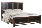 Bridgevine Home Branson King Size Panel Bed, Two-Tone Finish