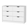 Logan White 4-Drawer Dresser