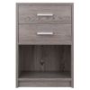 Molina Accent Table; Nightstand; Ash Gray