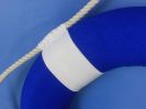 Vibrant Blue Decorative Lifering with White Bands 15""