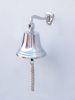 Chrome Hanging Ship's Bell 9""