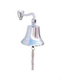 Chrome Hanging Ship's Bell 9""