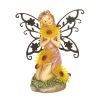 Garden Blooms Fairy Solar Statue