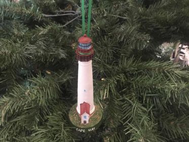 Cape May Lighthouse Christmas Tree Ornament 6""