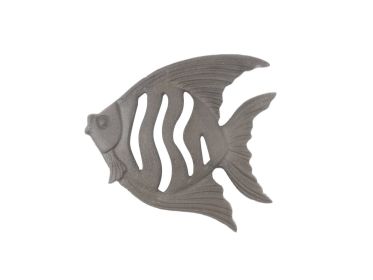 Cast Iron Angel Fish Kitchen Trivet 7""