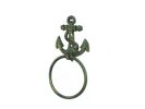 Antique Bronze Cast Iron Anchor Towel Holder 8.5""