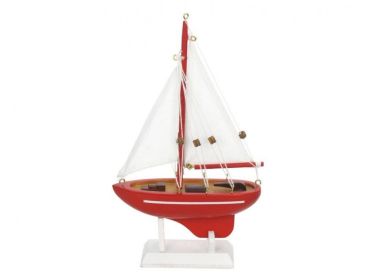 Wooden Compass Rose Model Sailboat 9""