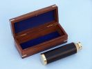 Deluxe Class Captain's Brass - Leather Spyglass Telescope 15"" w/ Rosewood Box