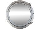 Silver Finish Decorative Ship Porthole Mirror 24""