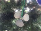 Antique Bronze Cast Iron Propeller Christmas Ornament 4""