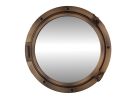 Bronzed Decorative Ship Porthole Mirror 24""