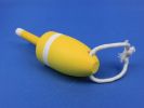 Wooden Yellow Lobster Buoy 7""