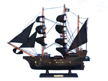 Wooden Edward England's Pearl Model Pirate Ship 20""