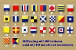 Letter B Cloth Nautical Alphabet Flag Decoration 20""