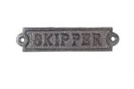 Cast Iron Skipper Sign 6""