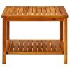 Coffee Table 23.6"x23.6"x17.7" Solid Acacia Wood