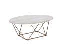 Rowyn - 3 Piece Table Set, Faux Marble Paper Top - White