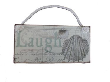 Tin Laugh Sign 8""