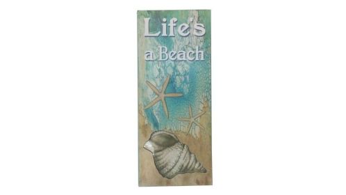 Wooden Lifes A Beach Starfish Sign 19""