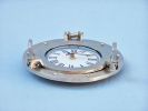 Brushed Nickel Deluxe Class Decorative Ship Porthole Clock 8""