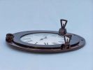 Antique Copper Decorative Ship Porthole Clock 17""